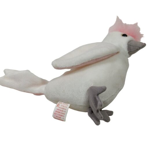 Vintage Ty Original Beanie Baby Kuku Cockatoo Bird Plush 1998 with Hang Tag - Picture 4 of 6